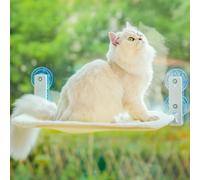 Cat Window Hammock Bed - Foldable Window Perch 54x30cm with Powerful Suction Cup up to 18kg, Cat Hammock for Indoor Cats with Reversible Was