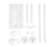 Cat Window Hammock Perch Bed Space Saving Washable Window Mounted Cat Seat with Strong Suction Cups for Indoor Cats Sunbathing and Relaxing PP Polyester Mesh 35x45cm (White)