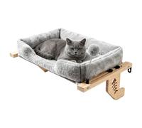 Cat Window Hammock Pet Furniture Sunbathing Seat with Ball
