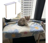 Cat Window Perch Bed with Antislip Design for Indoor Pets, Hammock Style Sill Extension Seat