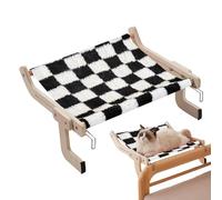Cat Window Perch, Cat Window Hammock | Cat Seat on Window - Cat Hammock Seat at Window, Wooden Frame for Large Cats, Bed pe