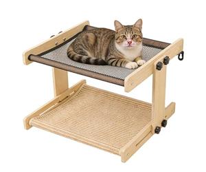 Cat Window Perch - Floating Indoor Pet Hammock - Window Perch Bed,for Home Farmhouse Apartment Bedroom Balcony Study Bedside Cabinet Windowsill