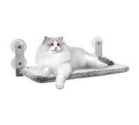Cat Window Perch Foldable Cat Window Hammock 12x20.5in Bed with Double-sided Cloth Cover Painted Rust Resistant Suction Cup Shelves Holds Up to 33lb Hammock Shelves