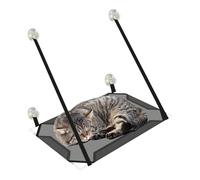 Cat Window Perch - Foldable Hanging Shelf, Reinforced Steel Frame, Soft Comfort Fabric Bed, Secure Locking Suction System | Pet Sleeping Hammock, Lounger, Home Furniture, Indoor Relaxation platforms