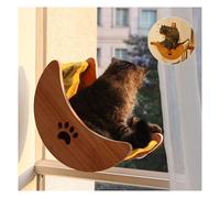 Cat Window Perch Hammock, Moon Cat Bed for Window and Desk Two Functions with Accessories, Brow