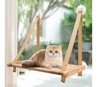 Cat Window Perch, Hammock Window Seat, Cat Bed for Indoor Cats, with Screw Suction Cups for Large Cats & Kittens
