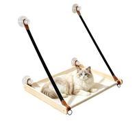 Cat Window Perch - Heavy Duty Cat Window Hammock | Folding Wooden Pet Seat Foldable Hammock Seat for Sleeping and Sunbathing