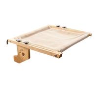 Cat Window Perch - Pet Resting Seat with Soft Cover, Cat Bed for Window, Indoor Kittens, Sturdy Wooden Frame with Plush Mat | Spot for Cats to Relax, Sunbathe, and Enjoy Views in Room, Apartment
