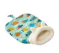 Cat Winter Sleeping Bag, Cat Cave Bed with Tail | Cushion, Bed Mat, Cozy Cat Hideouts, Pet Supplies for Kittens and Puppies Under 17.6 Lbs