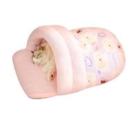 Cat Winter Sleeping Bag - Soft Heat Cushion with Thick Fabric, Portable Pet Nest for Cold Spells, Foldable Dog Sleeping House in Slipper Shape, Cuddly Cat Bed for Puppies, Small Dogs