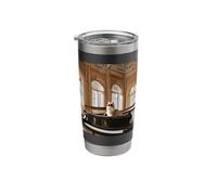 Cat with A Grand Piano Stainless Steel Insulated Tumbler