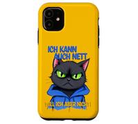 Cat with a grumpy expression - ich kann auch nett 1 Case for iPhone 11