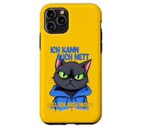 Cat with a grumpy expression - ich kann auch nett 1 Case for iPhone 11 Pro