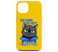 Cat with a grumpy expression - ich kann auch nett 1 Case for iPhone 13