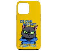 Cat with a grumpy expression - ich kann auch nett 1 Case for iPhone 13 Pro Max