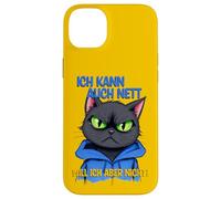Cat with a grumpy expression - ich kann auch nett 1 Case for iPhone 14 Plus