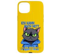 Cat with a grumpy expression - ich kann auch nett 1 Case for iPhone 15 Plus