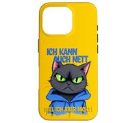 Cat with a grumpy expression - ich kann auch nett 1 Case for iPhone 16 Pro