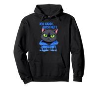 Cat with a grumpy expression - ich kann auch nett 1 Pullover Hoodie