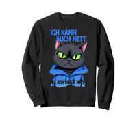 Cat with a grumpy expression - ich kann auch nett 1 Sweatshirt