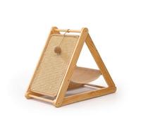 Cat with Angled Sloped Design and Resting Area for Indoor Cats Solid Wood and Sisal Material Suitable for Living Room Bedroom Apartment