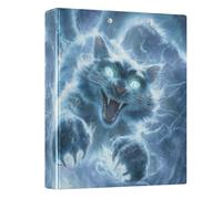 Cat with Blue Eyes 3 Ring Binders 1.5 Inch Clear View Three Ring Binders Versatile Binder Fits 200 Sheets 1 Pack