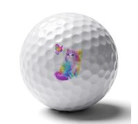 Cat with Butterfly Standard Golf Balls Professional Gift for Boyfriend Father Husband Son