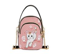Cat with Footprints trendy bags for women crossbody with multi pockets handbag for women for work