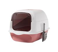 Cat with Lid, Large, Cat with Front Door, Reusable, Enclosed, for, Pink