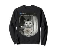 Cat With Money Motion Front Door Sweatshirt
