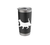 Cat with Mouse Street Art Graffiti Style Stainless Steel Insulated Tumbler