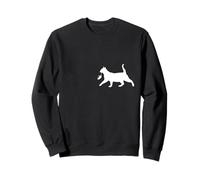 Cat with Mouse Street Art Graffiti Style Sweatshirt