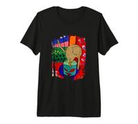 Cat with Red Fish Matisse Inspiration Art in Style Premium T-Shirt