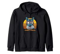 Cat with Ruth Bader Ginsburg Collar RBG Zip Hoodie
