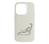 Cat with Stretch Your Imagination Case for iPhone 14 Pro