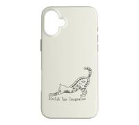 Cat with Stretch Your Imagination Case for iPhone 16 Plus