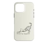 Cat with Stretch Your Imagination Case for iPhone 16 Pro Max