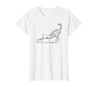 Cat with Stretch Your Imagination Value Graphic T-Shirt, Women, White, XS