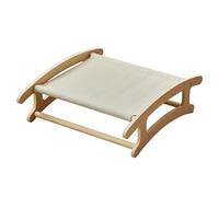 Cat Wooden Hammock Bed Elevated Cat Bed Breathable Portable Freestanding Sleeping Bed Cat Dog Bed for Small Dogs Puppy