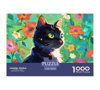 Cat Wooden Jigsaw Puzzle Waterproof 1000 Piece Puzzles for Adults Impossible Educational Games