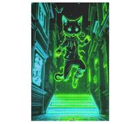 Cat Wooden Jigsaw Puzzles, 1000 Piece Puzzle Board Game, Best Gift for Adults And Kids, Family Game, 78×53cm
