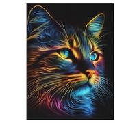 Cat Wooden Jigsaw Puzzles 500 Piece Puzzle For Adults. Challenging To Complete But Fun And Humorous Jigsaws 55×41cm