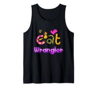 Cat Wrangler Tee for Men, Women, Kids who are Cat Lovers Tank Top