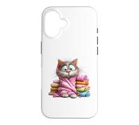 Cat Wrapped In A Towel Case for iPhone 16