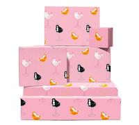 Cat Wrapping Paper Birthday - 6 Sheets Of Funny Gift Wrap - Cats In Cocktails - Pink Wrapping Paper - Comes With Stickers - Recyclable - By Central 23
