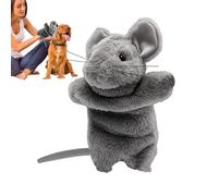 Cat Wrestler Puppet - 25x20cm Plush Hand Toy, Interactive Cat Glove, Mice Shaped Playmate, Soft Stuffed Pet Trainer | Engaging Exercise Puppet For Indoor Cats Physical Activity And Mental Stimulation