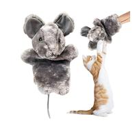 Cat Wrestling Toy Puppet - Mice Shape Cat Wrestling Puppet | Cute Kitten Stress Soothing Toy, Interactive Pet Wrestler Glove for Mental Stimulation
