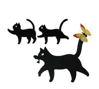 Cat Yard Decor, Outdoor Cat Decor - Active Garden Ornaments Cats Outdoor | Cute Home Furnishings Metal Yard for Fences Window Sills Branches