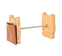Cat Yarn Holder Spinner, Wooden Crochet Thread Organizer Rack, 25x21x13cm, Rotating Spool Dispenser Stand, Anti Craft Tool, for Knitting Sewing Wool Ribbon Home Craft Room Use