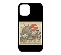 Cat Yarn Tsunami Japanese Wave Knitting Fantasy Village Case for iPhone 12/12 Pro